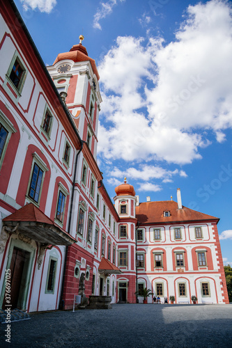 Chateau Mnichovo Hradiste, Renaissance castle, Central Bohemian Region, Czech Republic