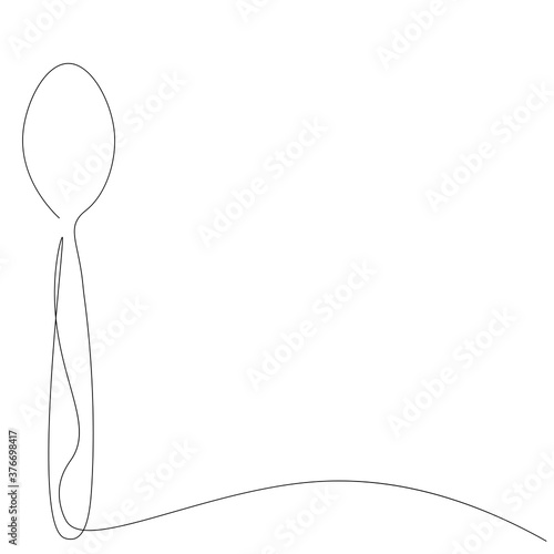 Spoon silhouette icon vector illustration