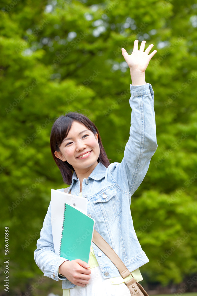 Fototapeta premium 女子大学生ポートレート