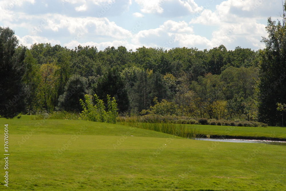golf course in the summer