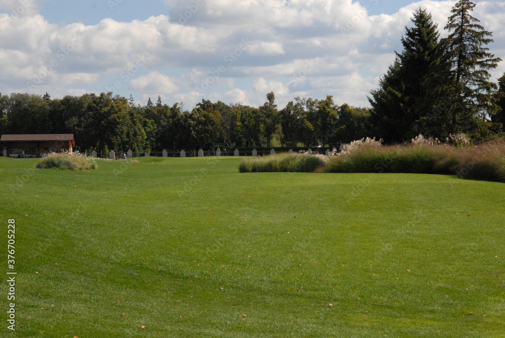 golf course in the summer