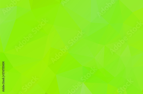 Gradient Green vector shining triangular layout. Glitter abstract illustration