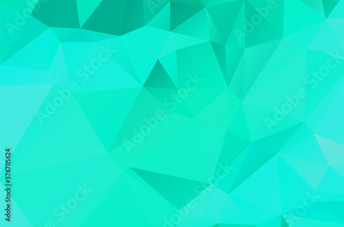 Gradient Green vector shining triangular layout. Glitter abstract illustration