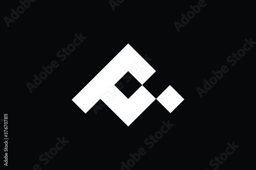 Minimal Innovative Initial MP logo and PM logo. Letter MP PM creative elegant Monogram. Premium Business logo icon. White color on black background