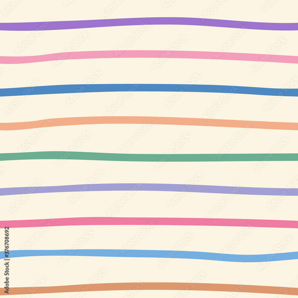Colorful Hand Drawn Stripe Seamless Pattern Colorful Hand Drawn Stripe Seamless Pattern