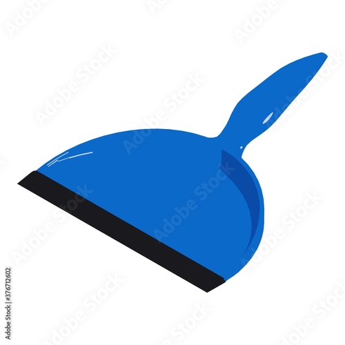 Cleaning dustpan icon. Isometric of cleaning dustpan vector icon for web design isolated on white background