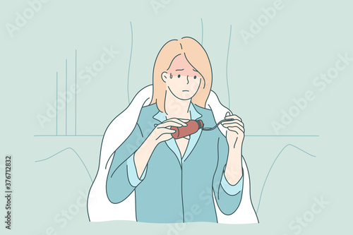 Health, care, desease, cold, medicine concept