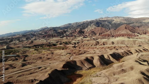 Valley with colourful mountains in Gilan and  Zanjan provinces, Iran
