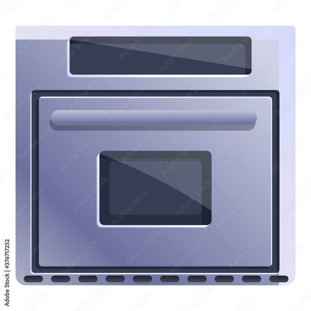 Obraz premium Kitchen convection oven icon. Cartoon of kitchen convection oven vector icon for web design isolated on white background