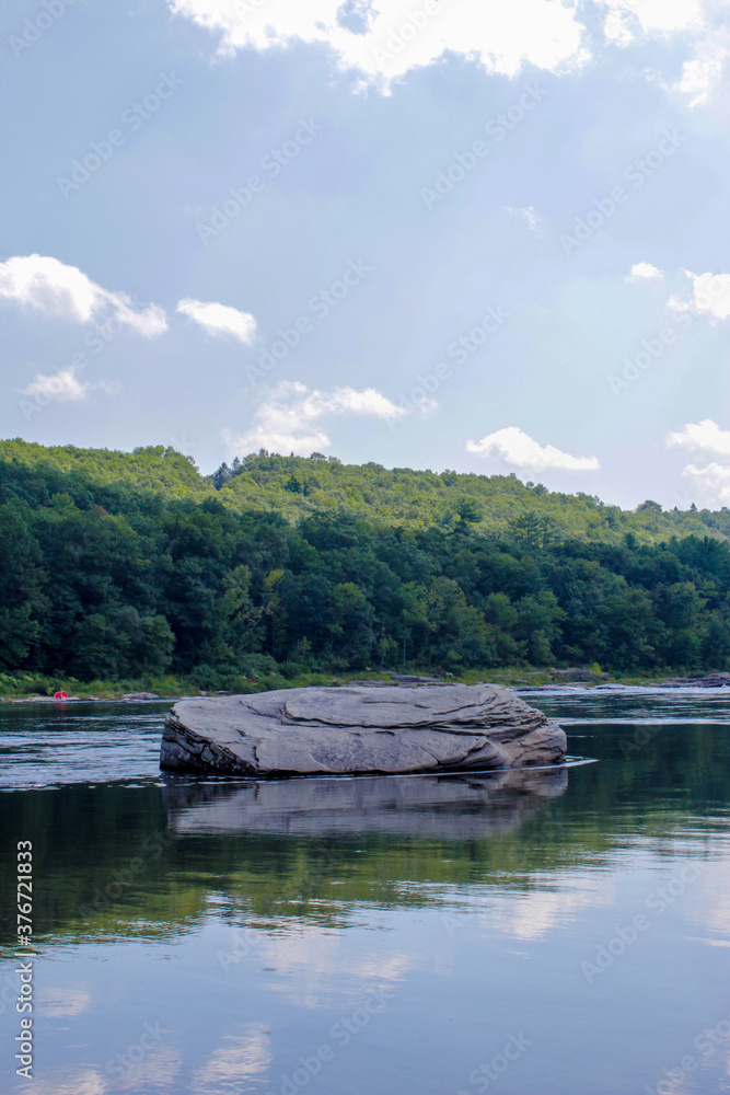 Fototapeta premium rock on the river