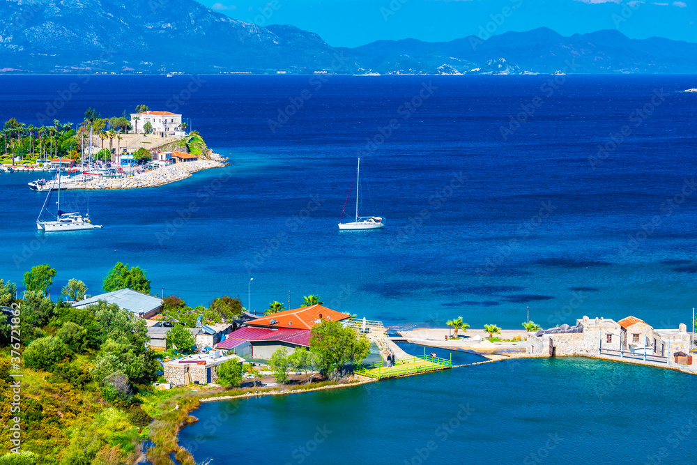 Datca Harbour view. Datca is populer tourist destination in Turkey ...