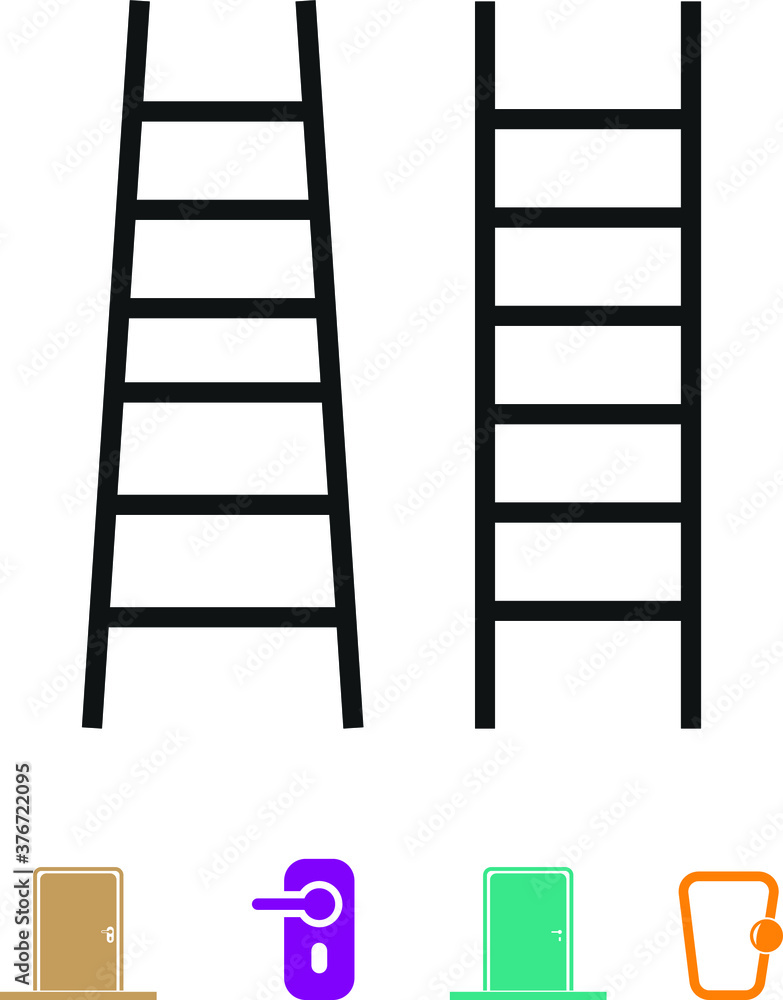 Simple Ladder Icon. climb icon vector