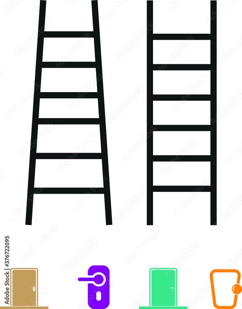 Simple Ladder Icon. climb icon vector Simple Ladder Icon. climb icon vector