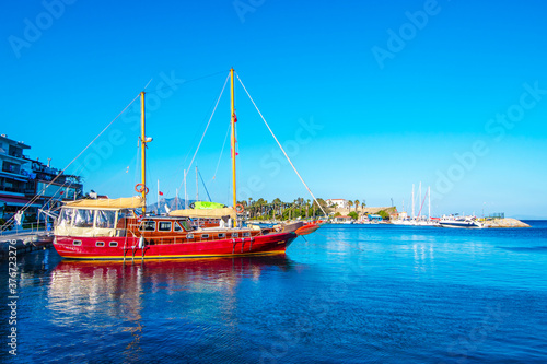 Fototapeta Naklejka Na Ścianę i Meble -  Harbour view in Datca Town of Turkey