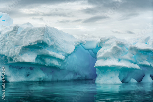 Antarctica, antarctic Peninsula. Melting Iceberg north of Lemaire Channel, in 2020  © Angela Meier
