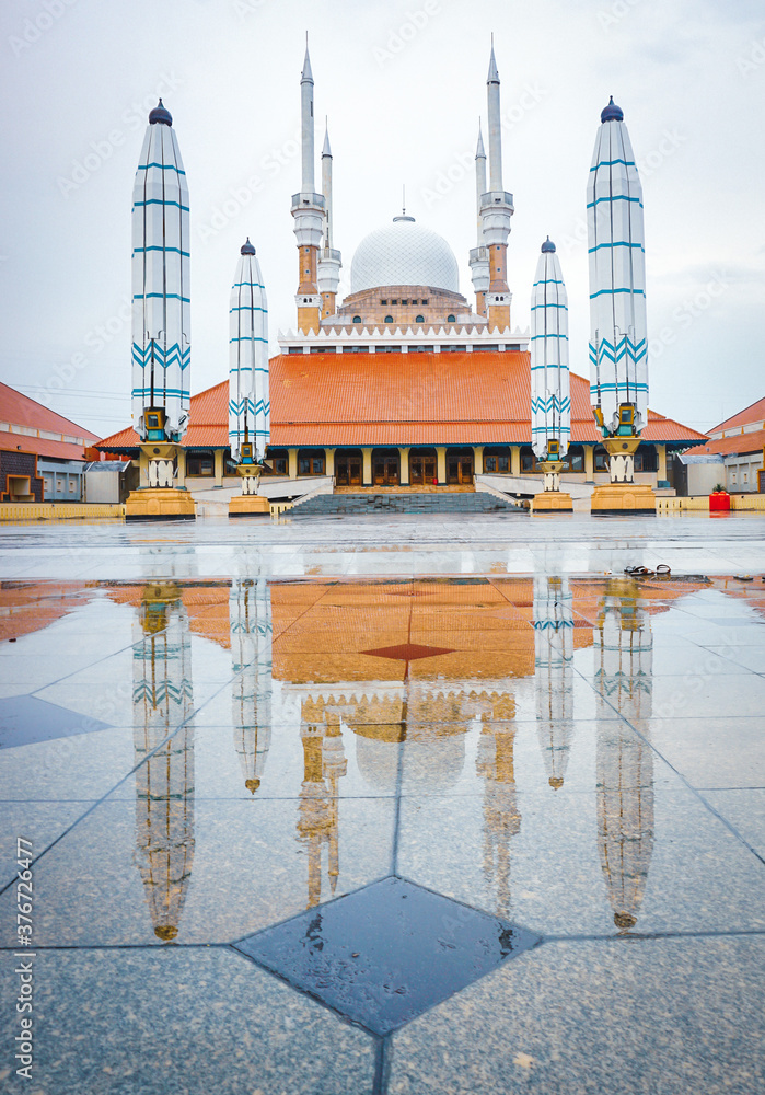 Central Java Grand Mosque or MAJT, the biggest mosque in the central Java Indonesia 
