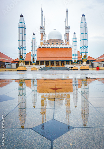 Central Java Grand Mosque or MAJT, the biggest mosque in the central Java Indonesia 