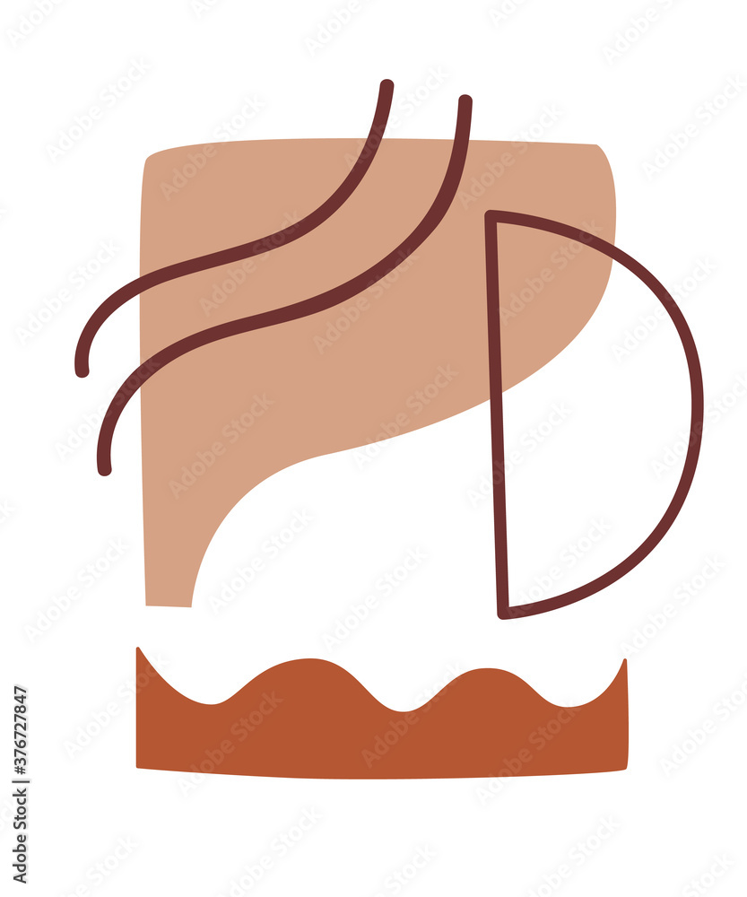 Fototapeta premium Vector minimal poster, cover background