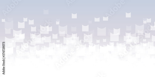 Abstract design banner white square shapes - etheral design background