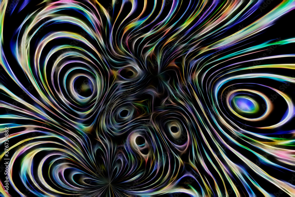 Abstract multicolored fractal neon background Abstract multicolored fractal neon background