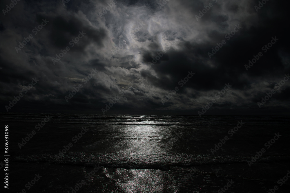 Dark Baltic sea in autumn time. Dark Baltic sea in autumn time.