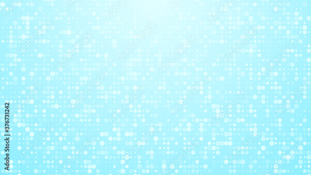 Dots halftone white blue and green color pattern gradient texture with technology digital background. Medicine healthcare with science concept.