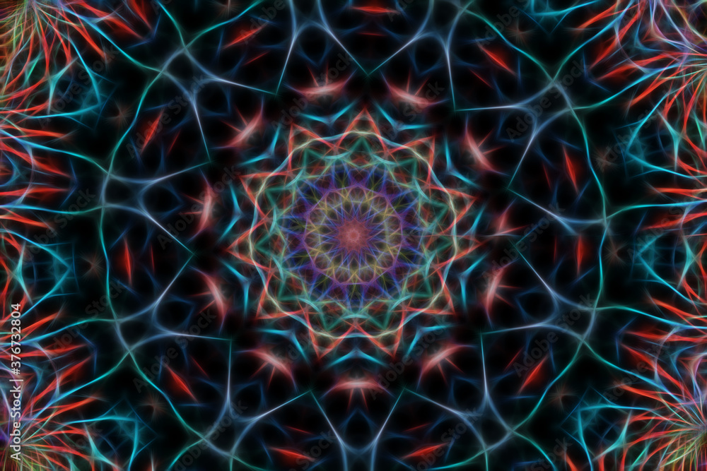 Abstract multicolored fractal neon background Abstract multicolored fractal neon background