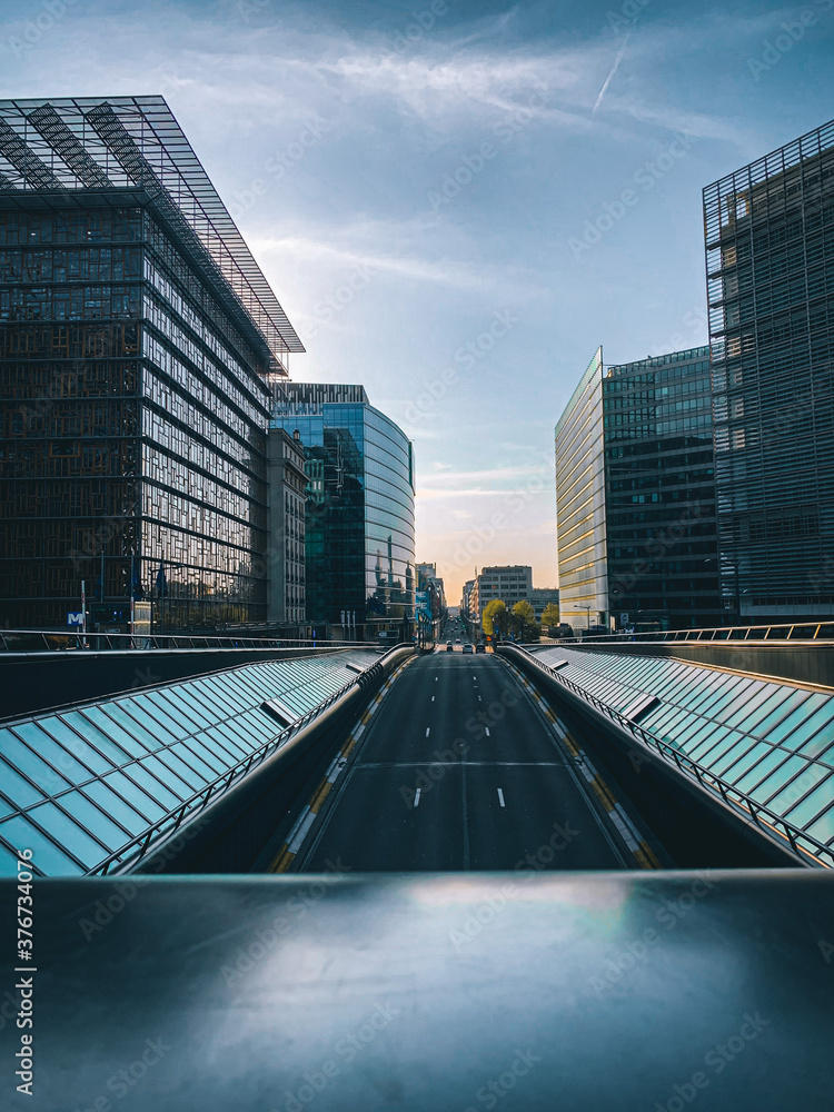 Fototapeta premium Quarantine in Brussels