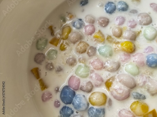 colorful glass beads