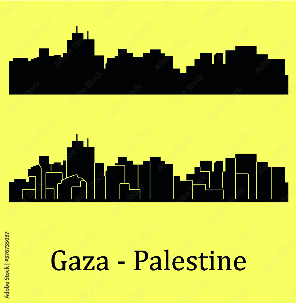 Naklejka premium Gaza, Palestine