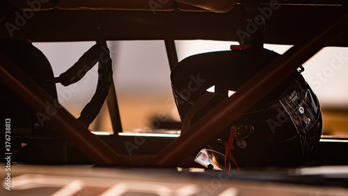 Helmet in Stock Car Racecar photo