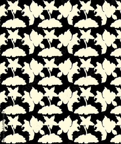 flower seamless geometric pattern background