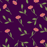 Floral seamless pattern. Vector. For the design of wrapping paper, textile.