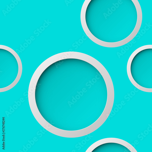 Abstract seamless background with round holes and the second bottom