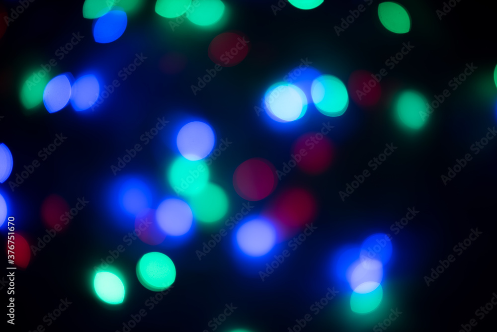 Boke of Christmas lights of different colors
Boke of Christmas lights of different colors