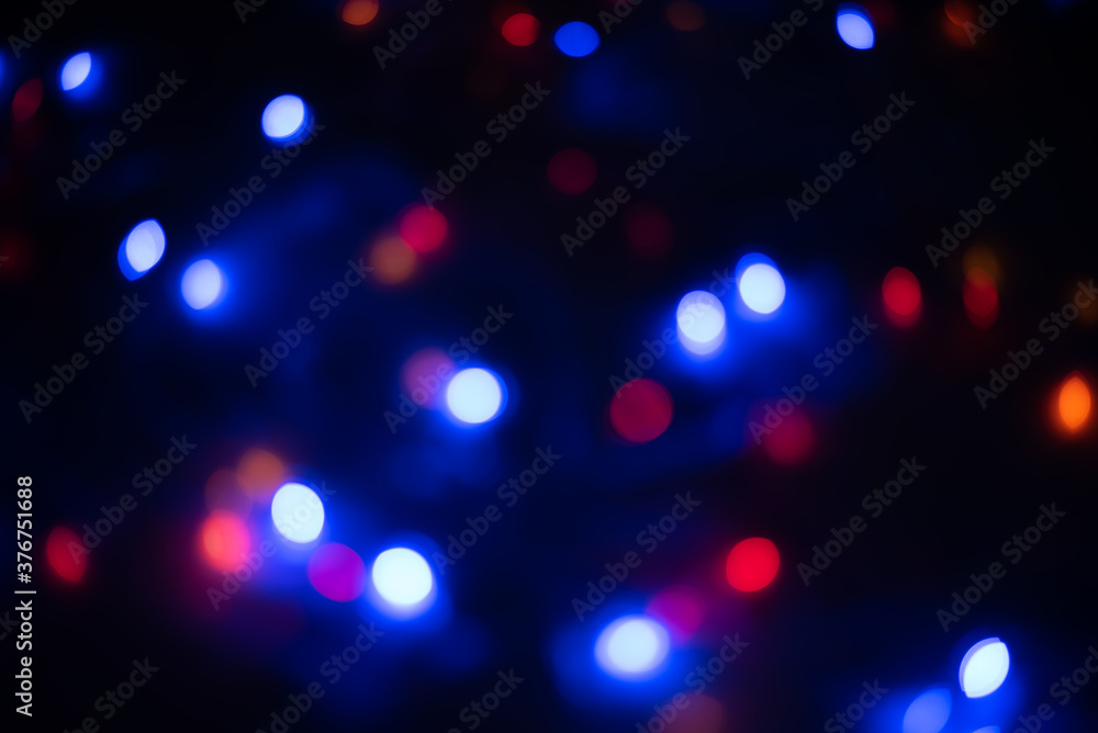 Boke of Christmas lights of different colors
Boke of Christmas lights of different colors