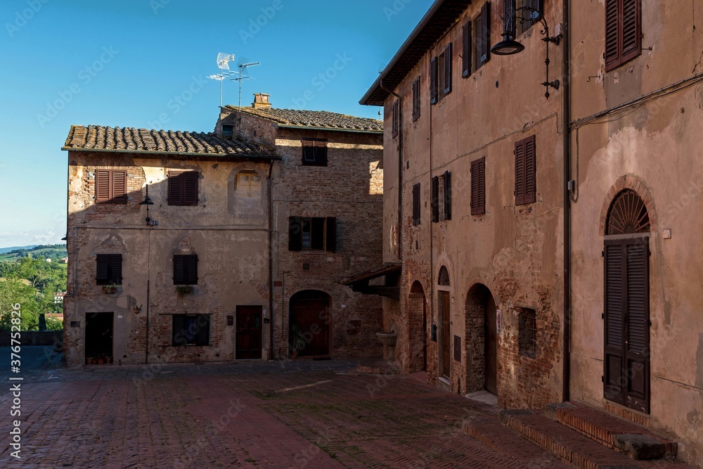 Altstadt von Certaldo in der Toskana in Italien 