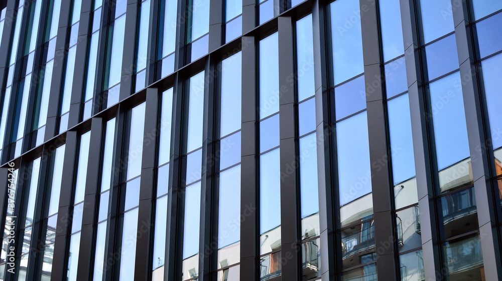 custom made wallpaper toronto digitalBottom view of glass silhouette of skyscraper. Business building. Skyscraper with glass facade. Modern building in business district. Concepts of economics, financial, future.