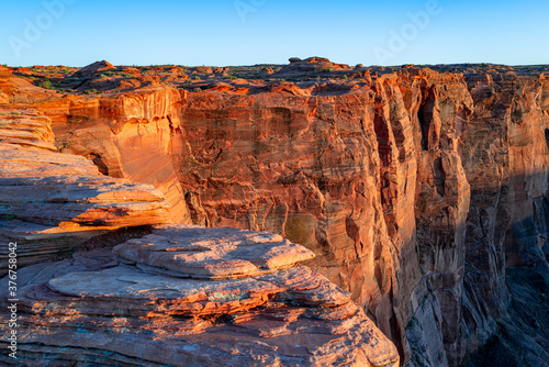 Colorado River in Grand Canyon. Canyon Travel Lifestyle adventure. Landscape view point.