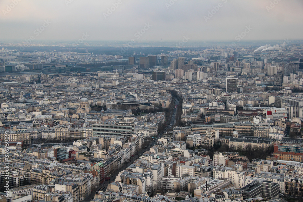 city from eiffel tower