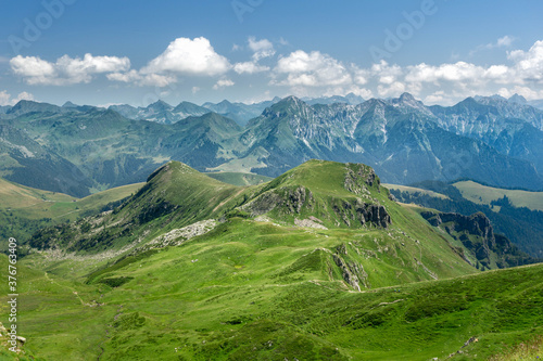 Green pastures of Brembana Valley - Orobie - Italian Alps