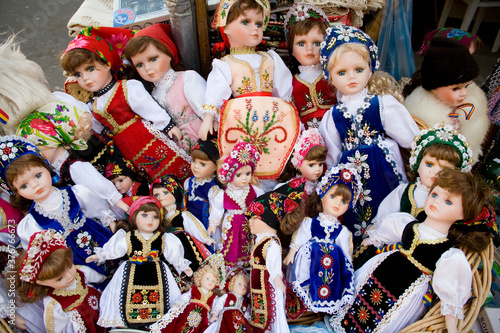 Traditional dolls, Brasov, Romania, Europe photo