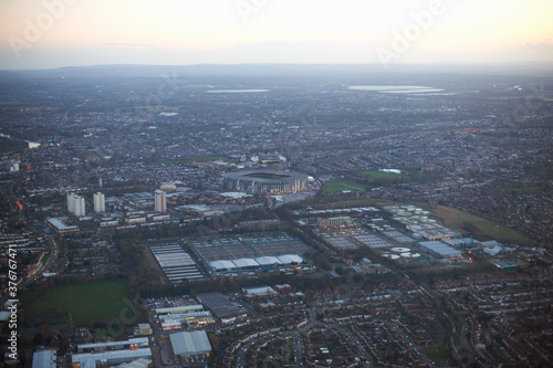 Aerial view of Twickenham Stadium, London, UK photo