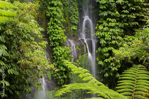 Benang Kelambu Waterfall, Lombok, Indonesia photo