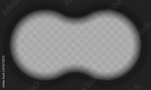 Vector Illustration of Binoculars Point of View Overlay Template photo