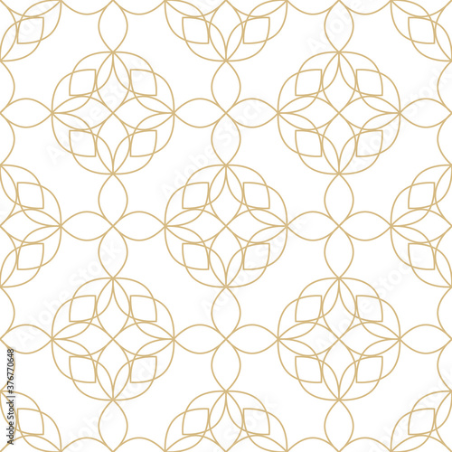 Floral seamless geometric pattern can be used for wallpaper, website background, textile printing. Endless vector background. Flower theme.
