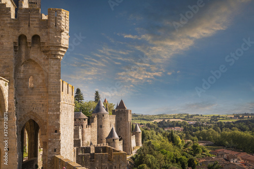 Medieval fortified city of Carcassonne, France