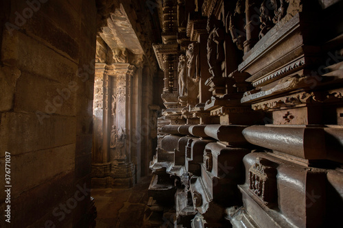 Interior of Kandariya Mahadeva Temple in Khajuraho. Madhya Pradesh, India photo