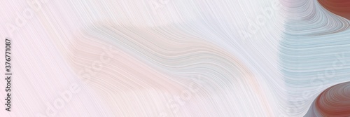 abstract modern designed horizontal header with lavender, pastel brown and dark gray colors. fluid curved lines with dynamic flowing waves and curves for poster or canvas