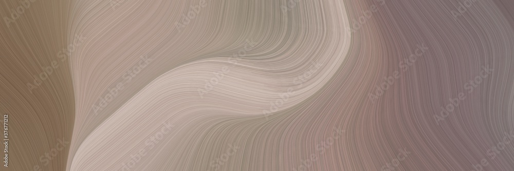 abstract colorful banner with gray gray, silver and tan colors. fluid curved flowing waves and curves for poster or canvas